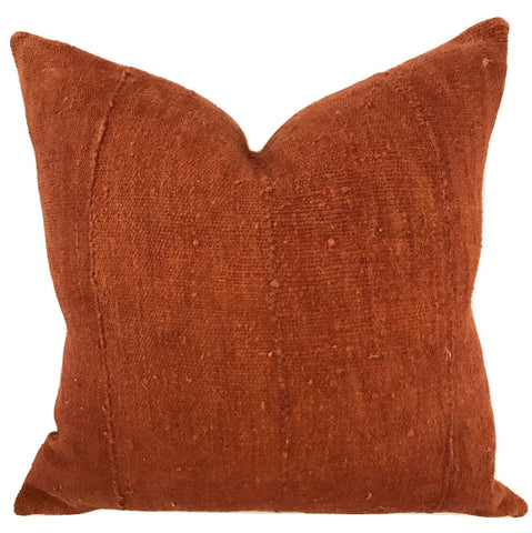 Pillow - African Mudcloth Rust