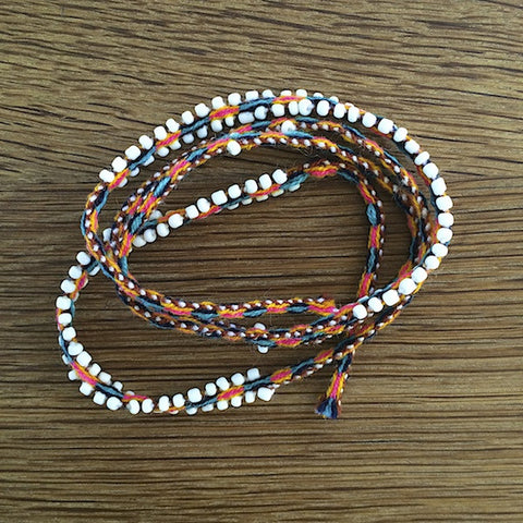 Peruvian Wrap Bracelet - Orange