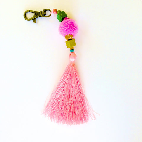 Keychain - Pink Tassel