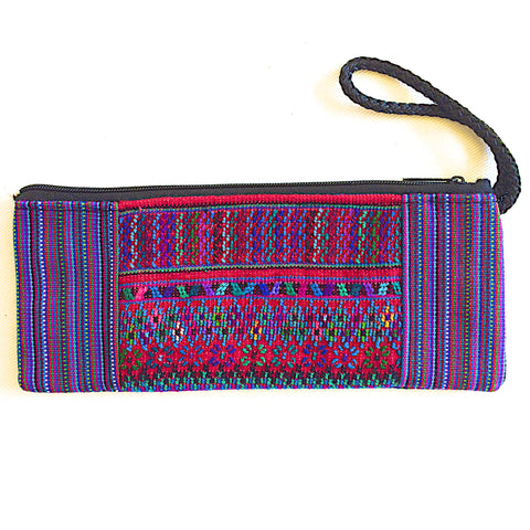 Pouch Guatemalan Huipil - Purple