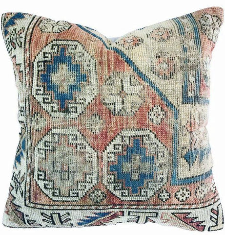 Pillow - Vintage Kilim Oushak Pillow 24x24