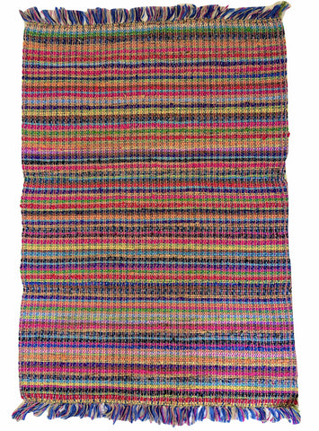 Nicaraguan Handwoven Rug - Multi Violet