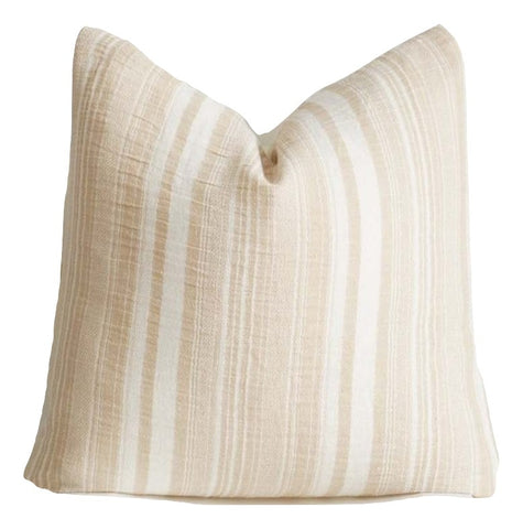 Pillow -  Cream Hmong Stripes